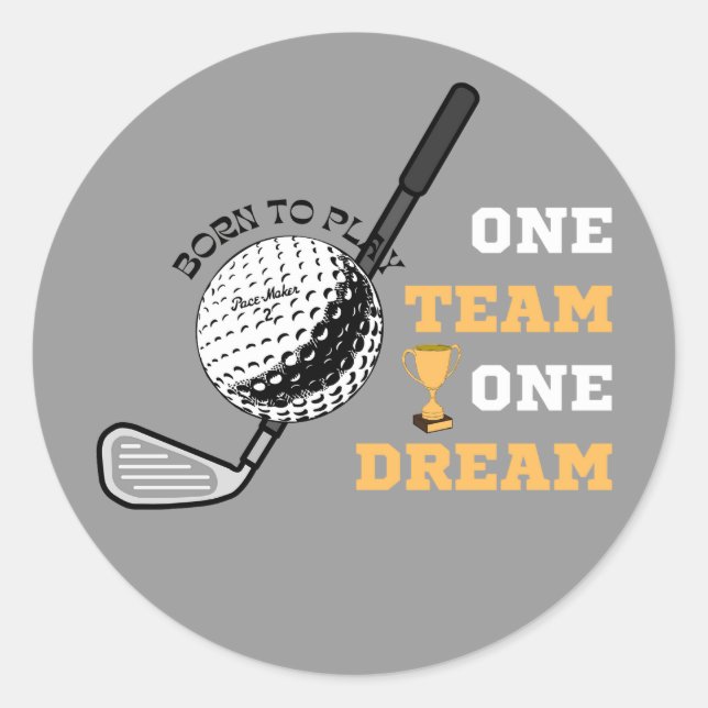 STICKER ROND GOLF (Devant)