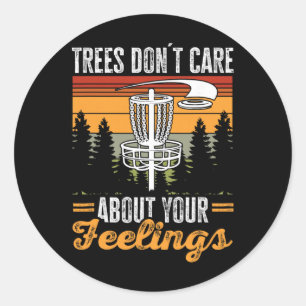 Sticker Rond Golf à Disque Frisbee Golf Les Arbres Se Moquent D