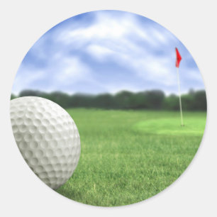 Sticker Rond Golf Ball 4