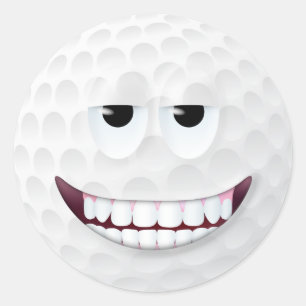Sticker Rond Golf Ball Face 2