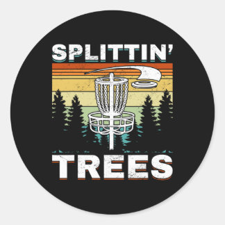 Sticker Rond Golf de disque Frisbee Golf Splittin´trees