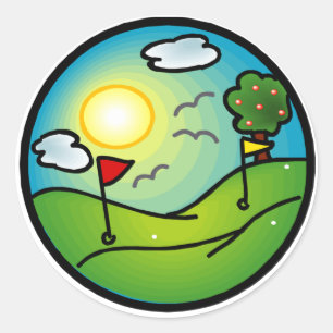 Sticker Rond Golf Lover