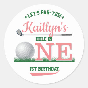 Sticker Rond Golf PAR-TEE 1er anniversaire