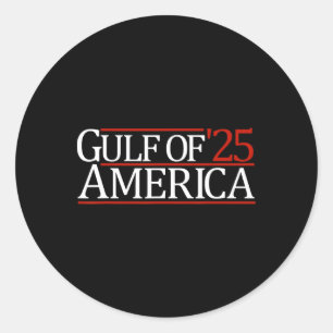 Sticker Rond Golfe Des Usa Amérique 25 2025 Golfe Des Usa Améri
