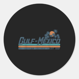 Sticker Rond Golfe du Mexique 
