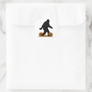 Sticker Rond Gone Squatching pour Thanksgiving Turquie