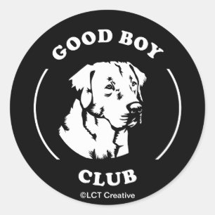 Sticker Rond Good Boy Club