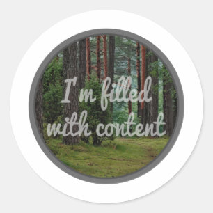 Sticker Rond good vibes cite la vie pour l'inspiration