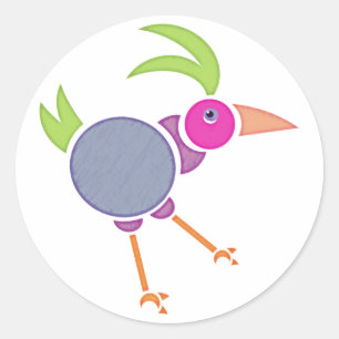 Sticker Rond Gooney Bird
