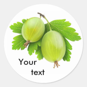 Sticker Rond Gooseberries