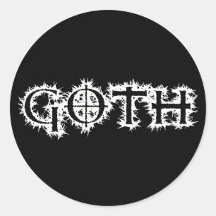 Sticker Rond Goth