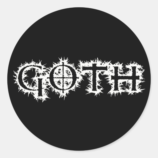 Sticker Rond Goth (Devant)