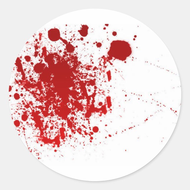 Sticker Rond Gouffre de sang (Devant)
