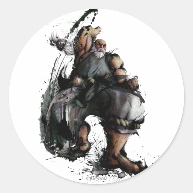 Sticker Rond Gouken Chop (Devant)