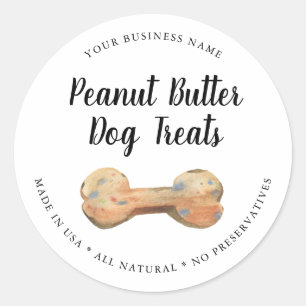 Sticker Rond Gourmande Naturelle Treat Chien