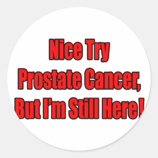 Sticker Rond Goûtez Le Cancer De La Prostate.