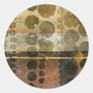 Sticker Rond Gouttelettes vertes circulaires