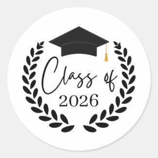 Sticker Rond Graduating Class of 2026