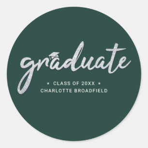 Sticker Rond Graduation 2024 Script Graduate