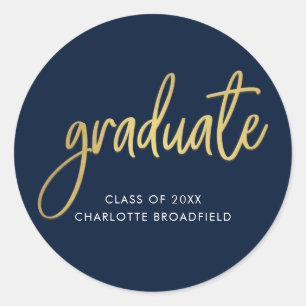 Sticker Rond Graduation 2024 Script Party