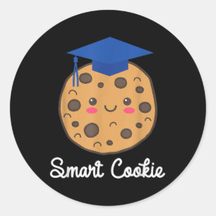 Sticker Rond Graduation Cl De 2025 Smart Cookie Graduation Grad