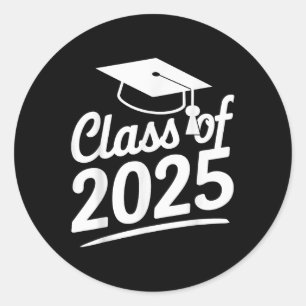 Sticker Rond Graduation Cl Of 2025 - Senior 2025