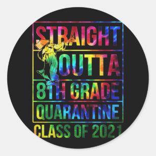 Sticker Rond Graduation Class Of 2021