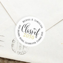 Graduation Moderne Élégant Script Classe D'Or