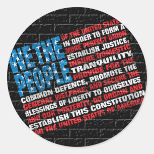 Sticker Rond Graffiti américain