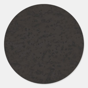 Sticker Rond Grain noir en bois de regard d'écorce de liège