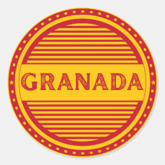 Sticker Rond Granada City Pride Emblem – Spanish Identity