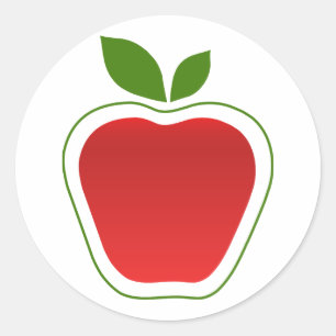 Sticker Rond Grand Apple