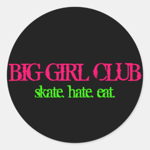 Sticker Rond Grand club de fille