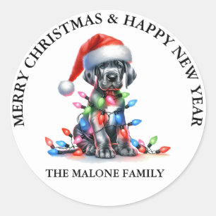 Sticker Rond Grand Danse Un Noël Moderne Et Pawittivement