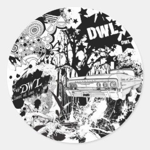 Sticker Rond Grand DWL