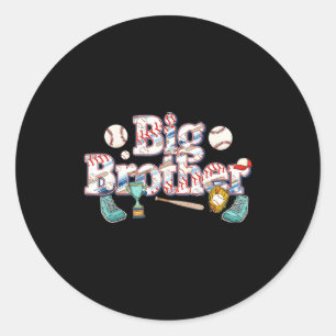 Sticker Rond Grand frère bébé frère garçon maternité enceinte A