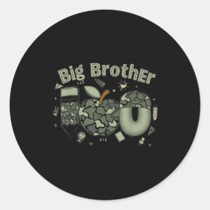 Sticker Rond Grand frère bébé frère garçon maternité garçon éco