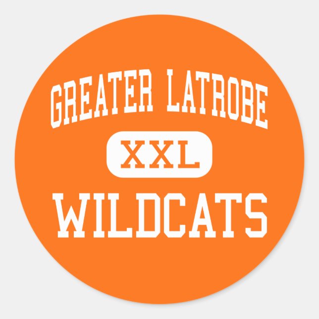 Sticker Rond Grand Latrobe - Wildcats - High - Latrobe (Devant)