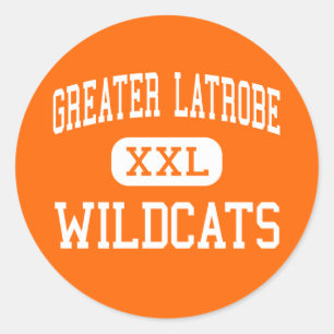 Sticker Rond Grand Latrobe - Wildcats - High - Latrobe