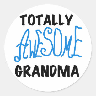 Sticker Rond Grand-mère absolument géniale - Chemises et cadeau