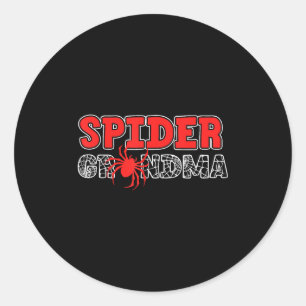 Sticker Rond Grand-mère araignée Spidey Anniversaire Correspond