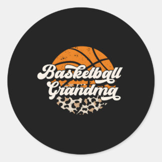 Sticker Rond Grand-Mère De Basket-Ball Fier Grand-Mère D'Un P D