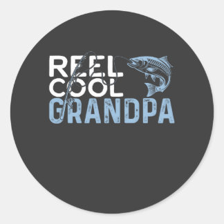 Sticker Rond Grand-père Cool Reel