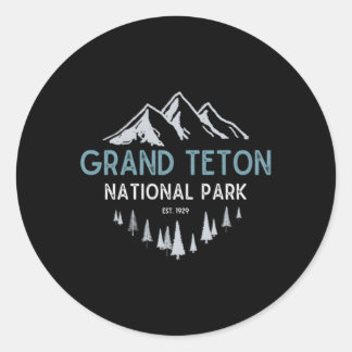Sticker Rond Grand Teton Grand Teton National Park Est 1929