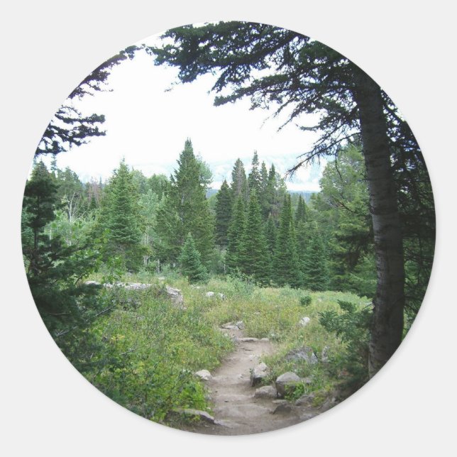 Sticker Rond Grand Teton Trail (Devant)