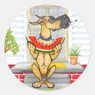 Sticker Rond Grande Dane SPIT Faite