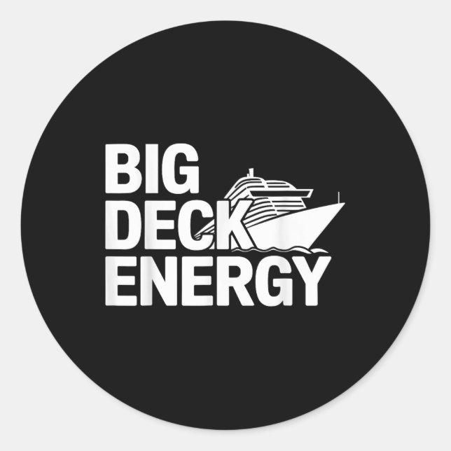 Sticker Rond Grande Deck Energy Cruise Vacances bateau (Devant)