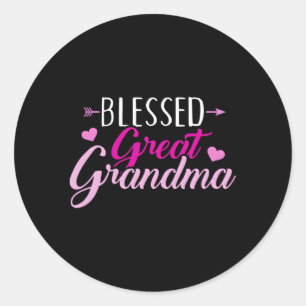 Sticker Rond Grande grand-mère