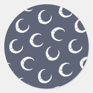 Sticker Rond Grande partie de baby shower de mensonge de grand