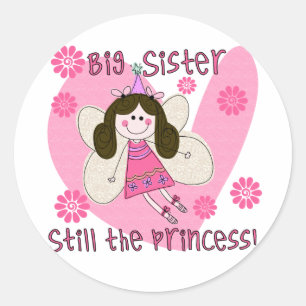 Sticker Rond Grande soeur encore la princesse